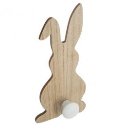 Lot de 3 patères - Lapin - L 14 x l 5,5 x H 30 cm - Beige