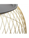 Lot de 2 tables à café en métal - Tailles différentes - Alya - Doré