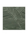 Voilage à oeillets motif feuilles - 140 x 240 cm - Vert cèdre