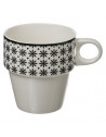 Lot de 4 mugs sur rack - Bohemia - 0.26 L