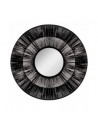 Miroir rond - Corde - D 76 x P 1,5 cm - Noir