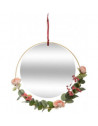 Miroir rond - L 36 cm x H 34 cm - Poésie à l'anglaise