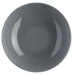 Lot de 6 assiettes creuses - Colorama - D 22 cm - Gris