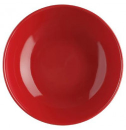 Lot de 6 assiettes creuses - Colorama - D 22 cm - Rouge