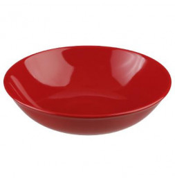 Lot de 6 assiettes creuses - Colorama - D 22 cm - Rouge