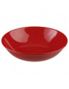 Lot de 6 assiettes creuses - Colorama - D 22 cm - Rouge