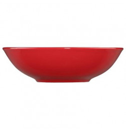 Lot de 6 assiettes creuses - Colorama - D 22 cm - Rouge