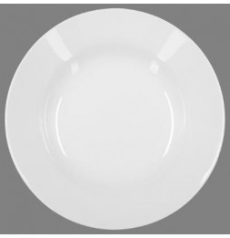 Lot de 6 assiettes creuses rondes - D 20 cm - Blanc