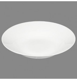 Lot de 6 assiettes creuses rondes - D 20 cm - Blanc