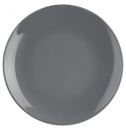 Lot de 6 assiettes à dessert - Colorama - D 21 cm - Gris