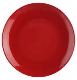 Lot de 6 assiettes à dessert - Colorama - D 21 cm - Rouge