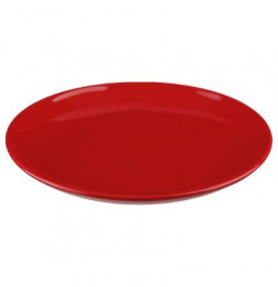 Lot de 6 assiettes à dessert - Colorama - D 21 cm - Rouge