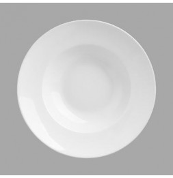 Lot de 6 assiettes à pâtes - D 27 cm - Blanc