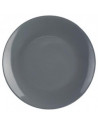 Lot de 6 assiettes plates - Colorama - D 26 cm - Gris