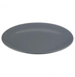 Lot de 6 assiettes plates - Colorama - D 26 cm - Gris