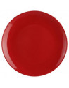 Lot de 6 assiettes plates - Colorama - D 26 cm - Rouge