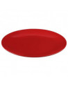 Lot de 6 assiettes plates - Colorama - D 26 cm - Rouge