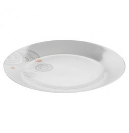 Lot de 6 assiettes plates - Instant - D 27 cm - Blanc