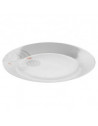 Lot de 6 assiettes plates - Instant - D 27 cm - Blanc