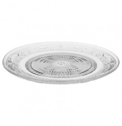Lot de 4 assiettes plates - Renaissance - D 29 cm - Verre