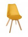 Chaise scandinave - Baya - L 48 cm x l 55 cm x H 81 cm - Jaune