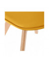 Chaise scandinave - Baya - L 48 cm x l 55 cm x H 81 cm - Jaune