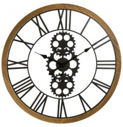 Horloge mécanique - D 70 cm - Noir