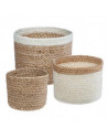 Lot de 3 paniers de rangement - Jute - Dimensions différentes