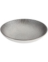 Lot de 6 assiettes creuses - D 19 cm - Gris