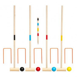 Jeu de croquet en bois - L 57 cm x l 9 cm