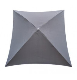 Parasol carré - 172 x  172 x H 239 cm - Gris