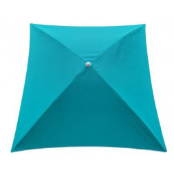 Parasol carré - 172 x 172 x H 239 cm - Bleu