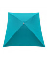 Parasol carré - 172 x 172 x H 239 cm - Bleu