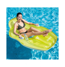 Fauteuil de piscine lounge - L 163 cm x l 104 cm - Vert