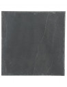 Lot de 6 assiettes en ardoise - L 30 x l 30 cm - Noir