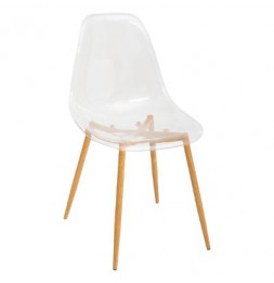 Chaise transparente - Taho - L 47 cm x l 53 cm x H 85 cm