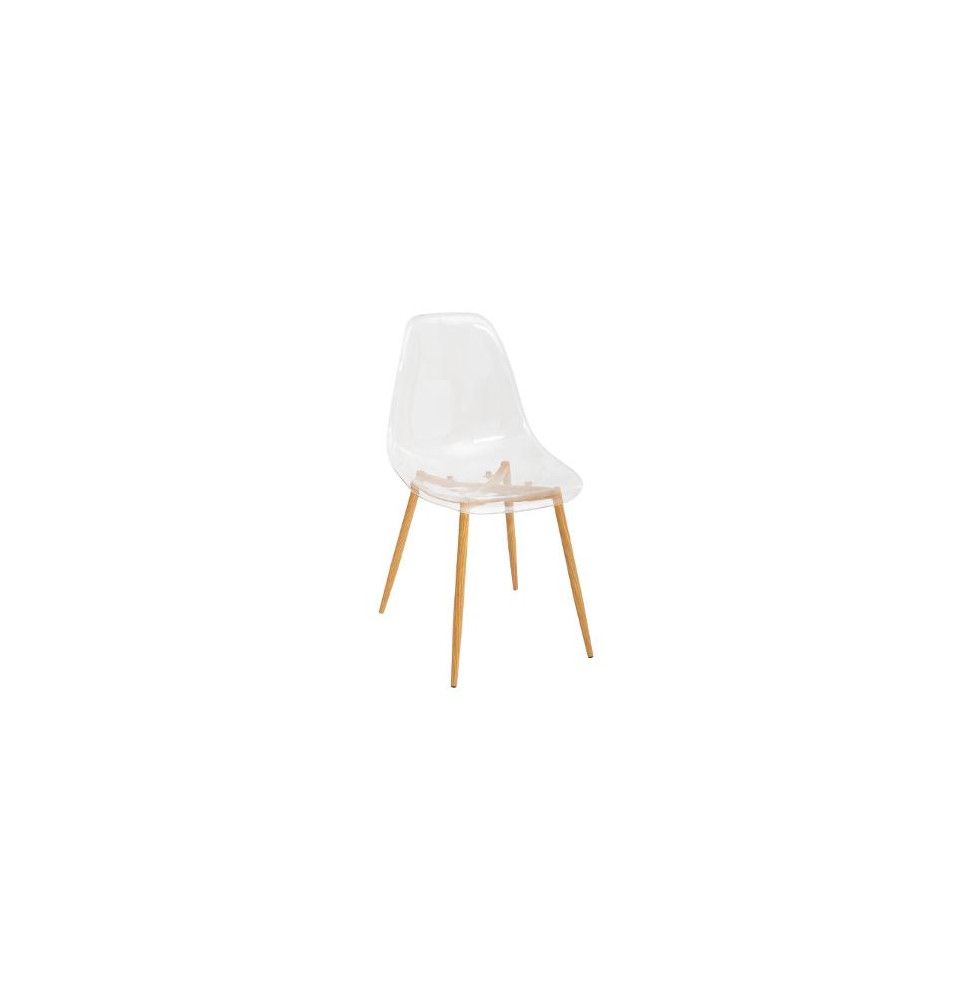 Chaise transparente - Taho - L 47 cm x l 53 cm x H 85 cm