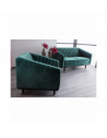 Fauteuil en velours - Asprey - L 83 cm x H 78 cm - Vert royal