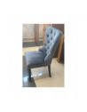 Chaise en velours - August - L 56 cm x H 98 cm - Gris