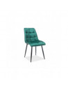 Chaise chic en velours - L 51 x P 44 x H 89 cm - Vert