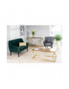Table basse Kenzo - L 60 x l 120 x H 45 cm - Ambre et or