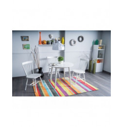 Table ronde scandinave - D 90 cm x H 75 cm - Blanc