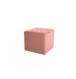 Pouf en velours - Lori - L 39 cm x H 34 cm - Rose