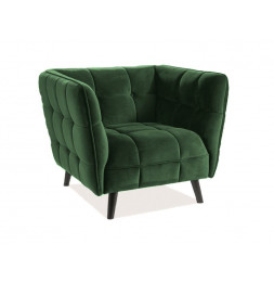 Fauteuil en velours -...