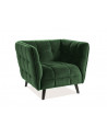 Fauteuil en velours - Castello - L 92 x H 78 cm - Vert
