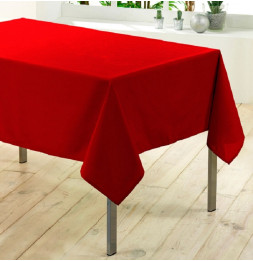 Nappe rectangulaire unie - 140 x 300 cm - Rouge