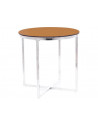 Table basse ronde - Crystal - D 55 x H 55 cm - Ambre