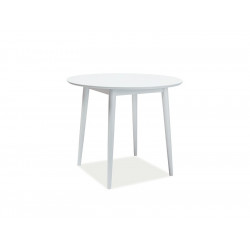 Table ronde scandinave - D 90 cm x H 75 cm - Blanc