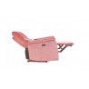 Fauteuil en velours inclinable - L 76 x P 94 x H 96 cm - Rose