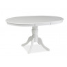 Table extensible - Olivia - L 106 x l 141 x H 76 cm - Blanc